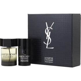 LA NUIT DE L'HOMME YVES SAINT LAURENT by Yves Saint Laurent EDT SPRAY 3.3 OZ & DEODORANT STICK 2.6 OZ