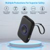 3 in 1 Wireless Charger Portable Magnetic Power Bank with Built-in Cable External Battery Pack Compatible with Apple Watch 8/7/6/SE/5/4/3/2/1 iPhone 1