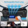 Rechargeable Motion Sensor Head Lamp 6 Light Modes COB XPG Head Light Torch Flashlight 270Â¬âˆž Beam IPX5 Waterproof for Fishing Running Camping Hiking