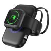 3 in 1 Wireless Charger Portable Magnetic Power Bank with Built-in Cable External Battery Pack Compatible with Apple Watch 8/7/6/SE/5/4/3/2/1 iPhone 1