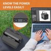 Portable Power Station, 110V/250W Backup Lithium Battery Pure Sine Wave AC Outlet Solar Generator Supply (Solar Panel Not Included) for Emergency Outd