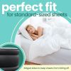 Air Mattress 18" Double-High Airbed with Built-in Pump Twin Black
