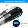 4 in 1 Car Handheld Vacuum Cleaner Cordless DC 12V Car Auto Home Duster Tire Inflator Pump Pressure Gauge Wet Dry Powerful Suction with Accessory Kit