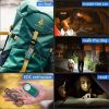 G2 mini flashlight key chain,5 modes small Led flashlight, EDC key chain brightest flashlight magnetic cap clip.green