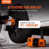 VEVOR Electric Hydraulic Car Floor Jack 5 Ton 12V w/Impact Wrench Inflator Pump